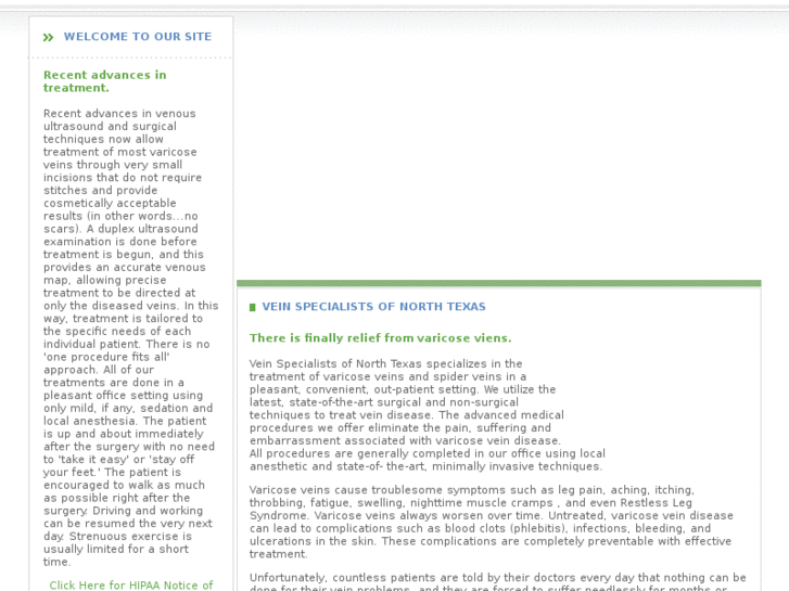 www.veinspecialistsofnorthtexas.com