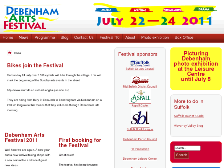 www.debenhamartsfestival.co.uk