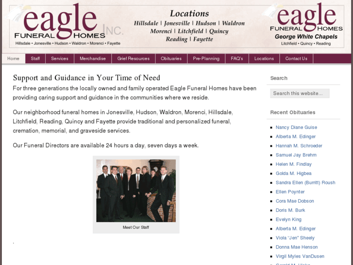 www.eaglefuneralhomes.com