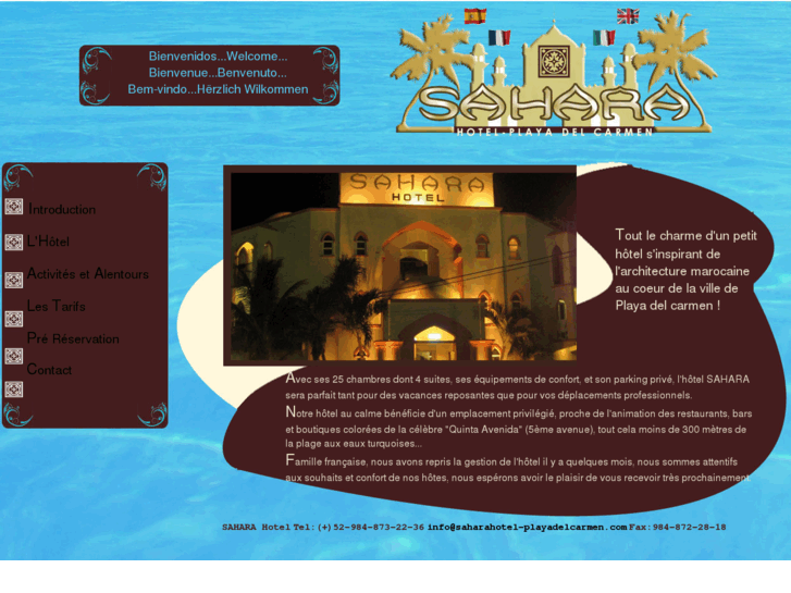 www.saharahotel-playadelcarmen.com