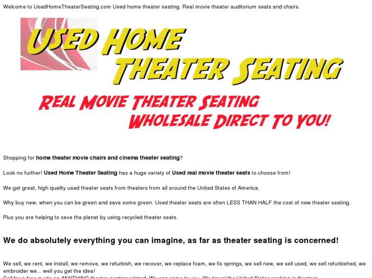 www.usedhometheaterseating.com