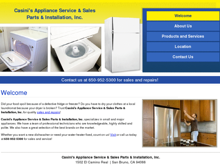 www.casiniapplianceserviceandsales.com