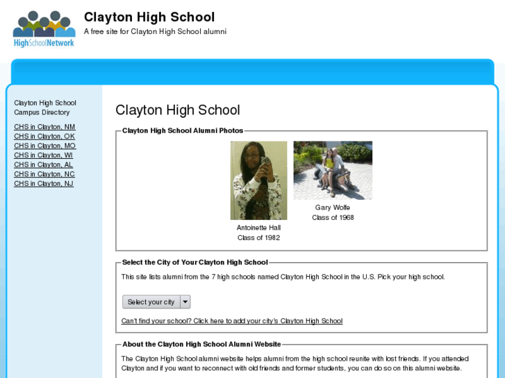 www.claytonhighschoolalumni.com