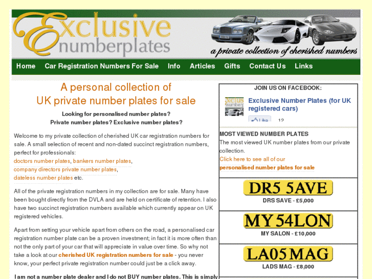 www.exclusivenumberplates.com