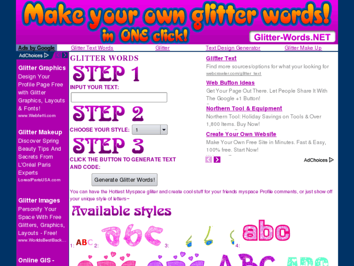 www.glitter-words.net