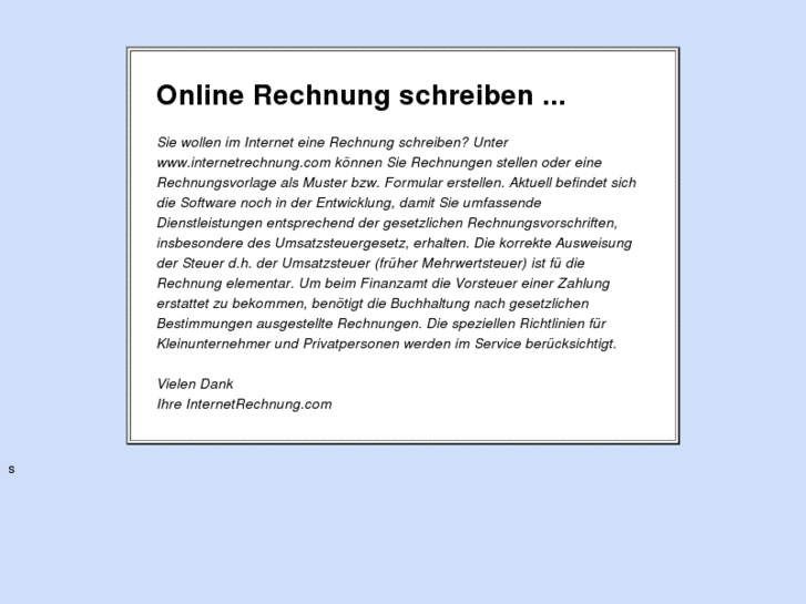 www.internetrechnung.com