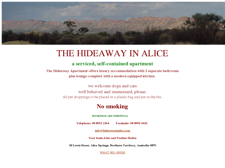 www.hideawayinalice.com