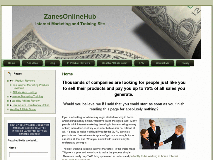 www.zanesonlinehub.com