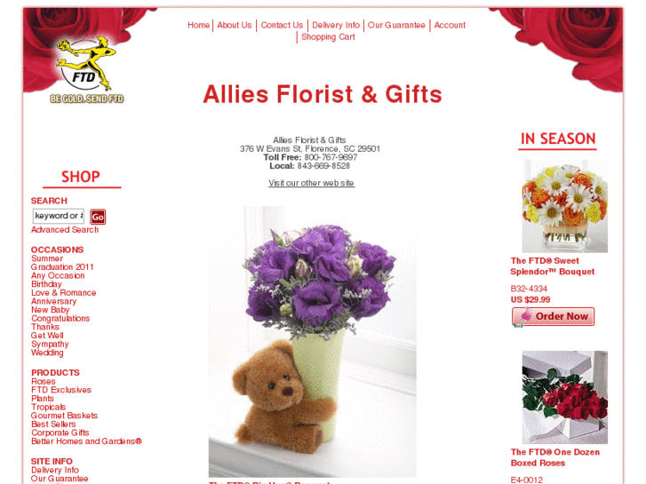 www.alliesflorist.net