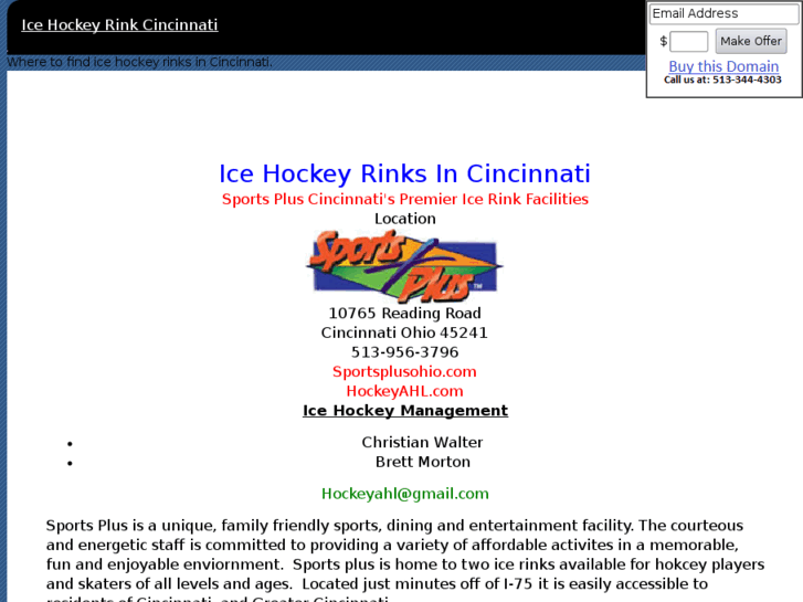 www.icehockeyrinkcincinnati.com