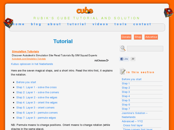 www.rubikscubetutorial.com