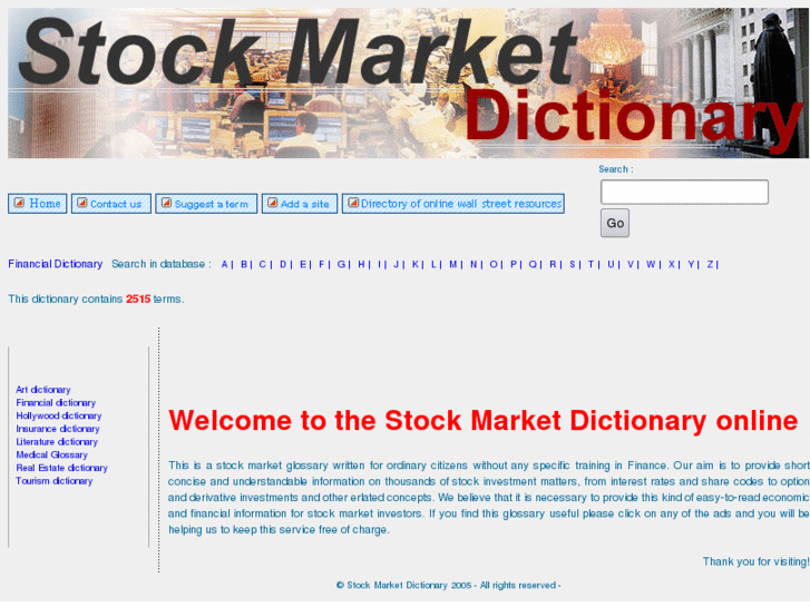 www.stockmarketdictionary.com