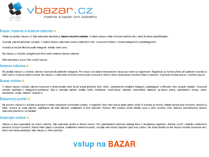 www.vbazar.cz