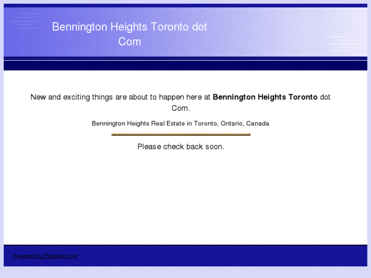 www.benningtonheightstoronto.com