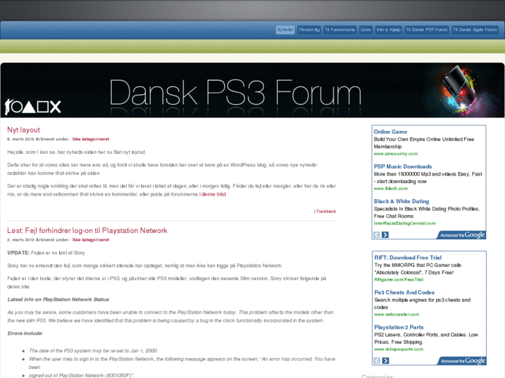 www.dansk-ps3-forum.dk