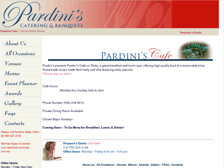 www.pardiniscafe.com