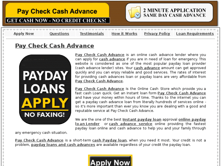 www.paycheckcashadvance.net