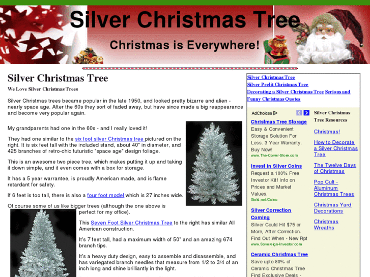 www.silverchristmastree.net