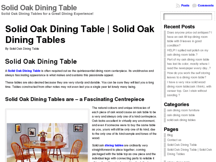 www.solidoakdiningtable.net