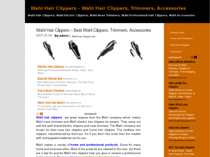 www.wahlhairclippers.info