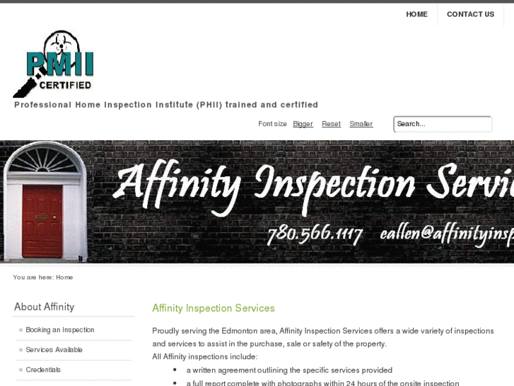 www.affinityinspectionservices.com