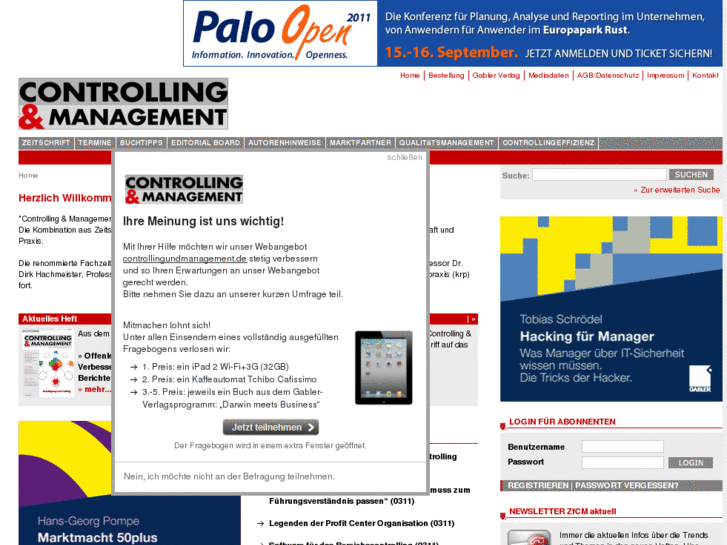 www.controllingundmanagement.de