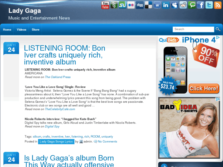 www.ladygagasongs.org