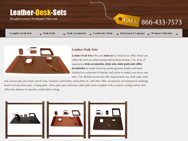 www.leather-desk-sets.info