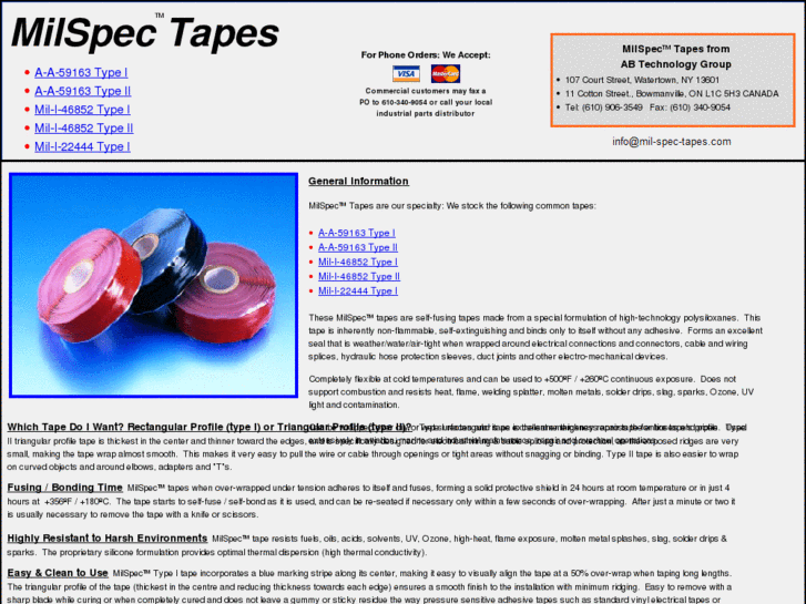 www.mil-spec-tapes.com
