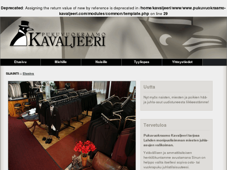 www.pukuvuokraamo-kavaljeeri.com