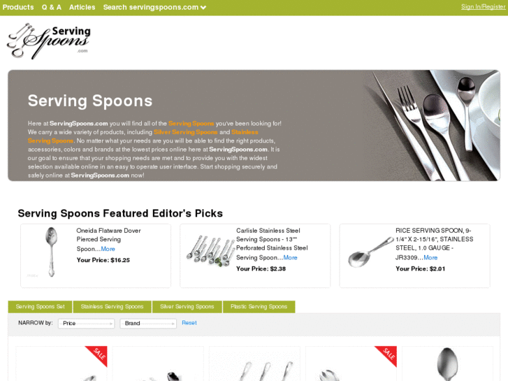 www.servingspoons.com