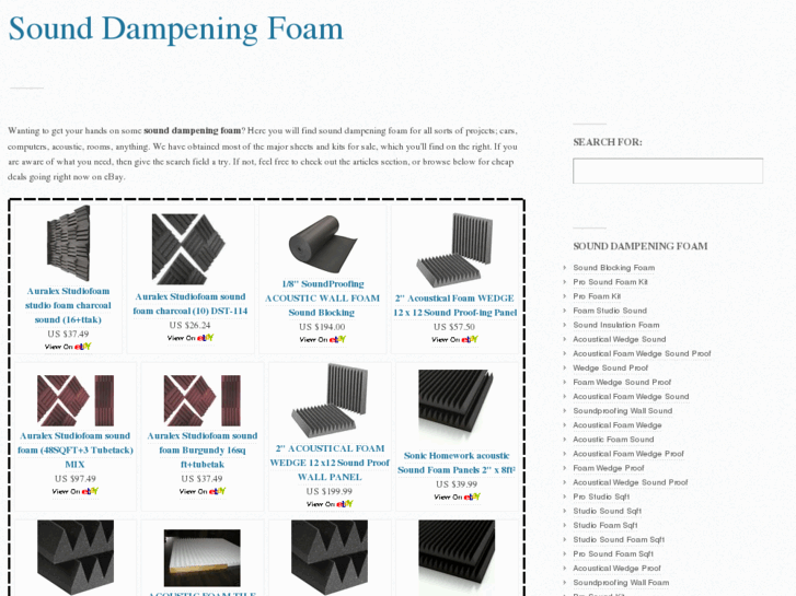 www.sounddampeningfoam.us