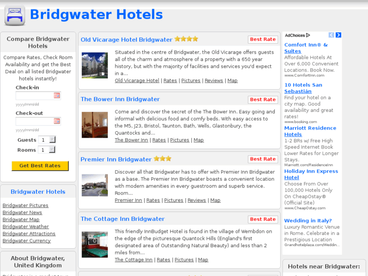 www.bridgwaterhotels.com