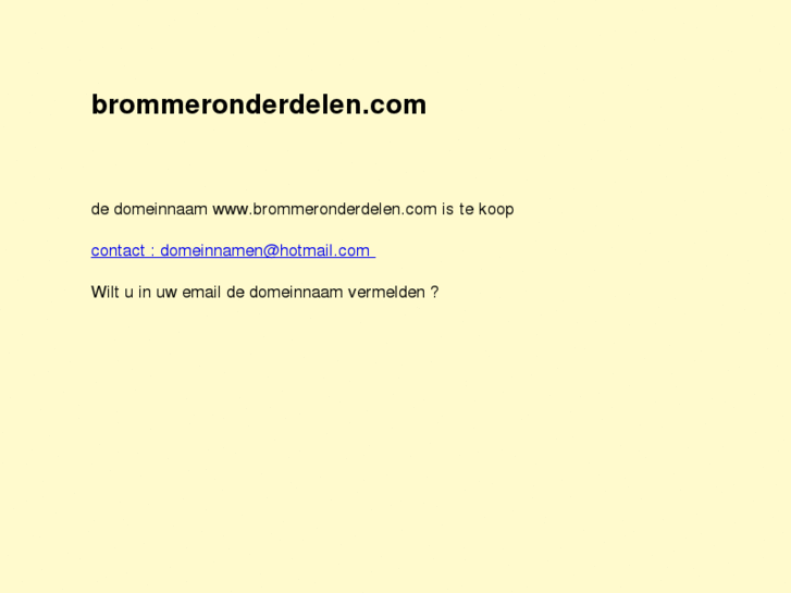 www.brommeronderdelen.com