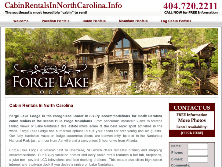 www.cabinrentalsinnorthcarolina.info