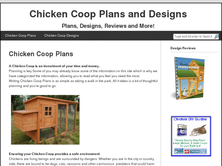 www.chickencoopplansanddesigns.com