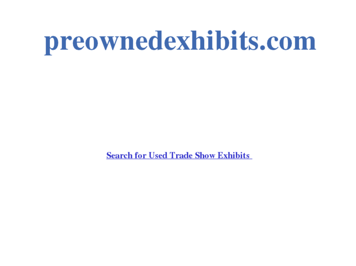 www.preownedexhibits.com