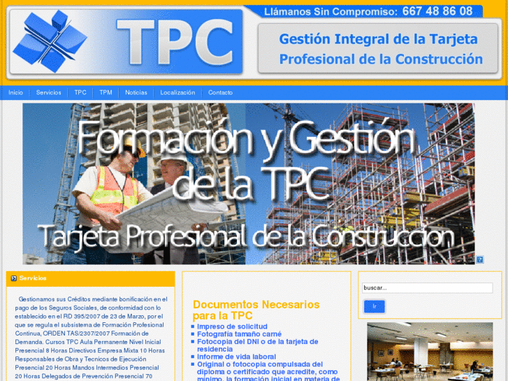 www.tarjetaprofesionaldelaconstruccionsevilla.es