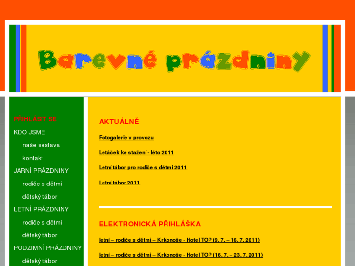 www.barevneprazdniny.cz