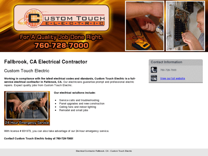 www.customtouchelectricfallbrook.com