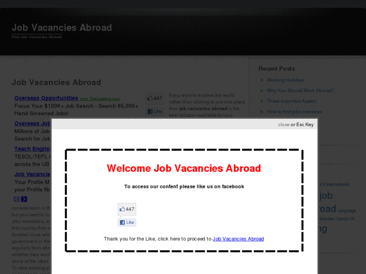 www.jobvacanciesabroad.com