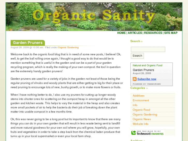 www.organicsanity.com