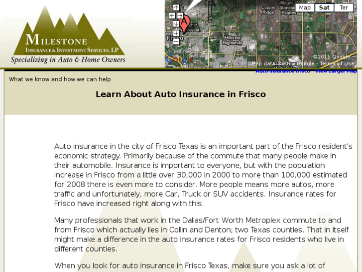 www.autoinsurancefrisco.com