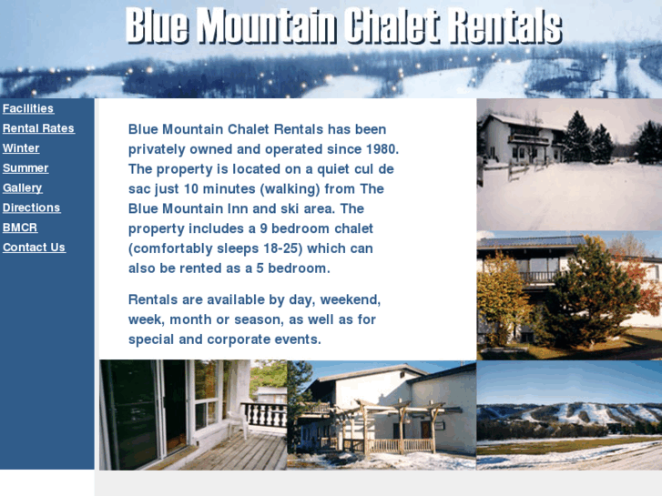 www.bluemountainchaletrental.com