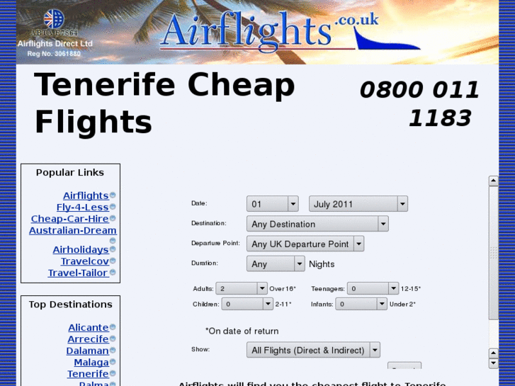 www.cheapflightstotenerife.co.uk