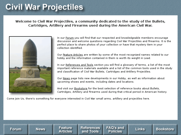 www.civilwarprojectiles.com