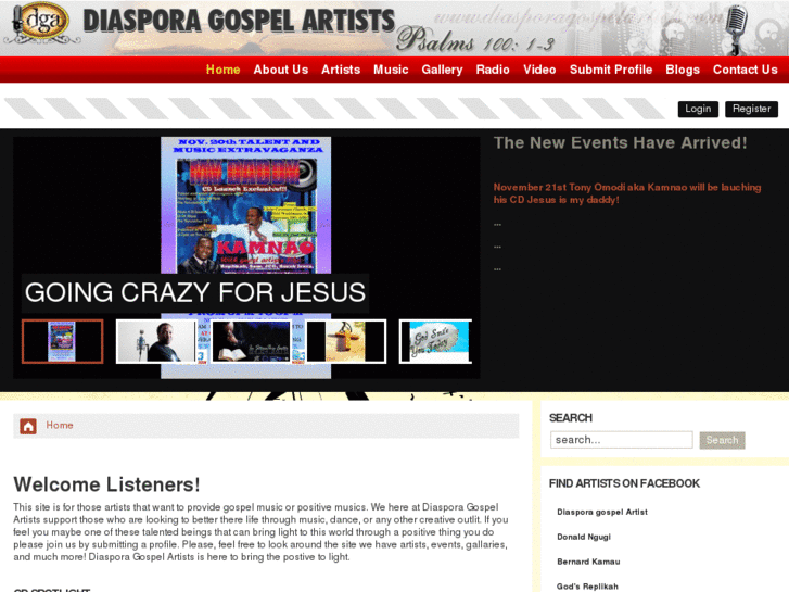 www.diasporagospelartists.com