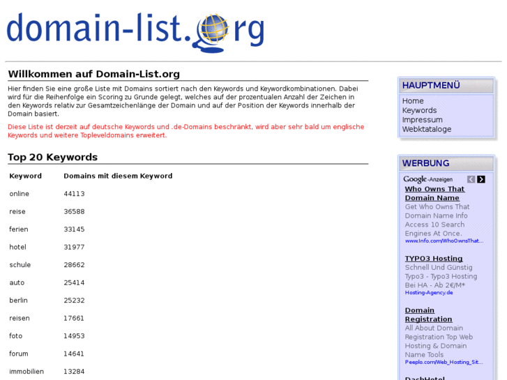 www.domain-list.org