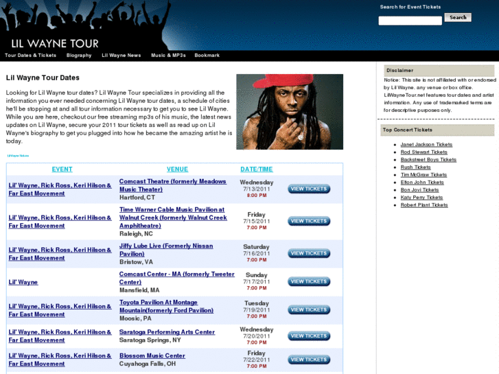 www.lilwaynetour.net