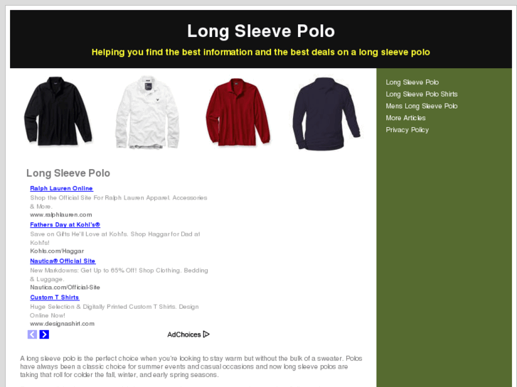 www.longsleevepolo.net